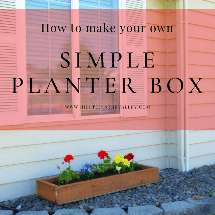 How to Make SImple Planter Box