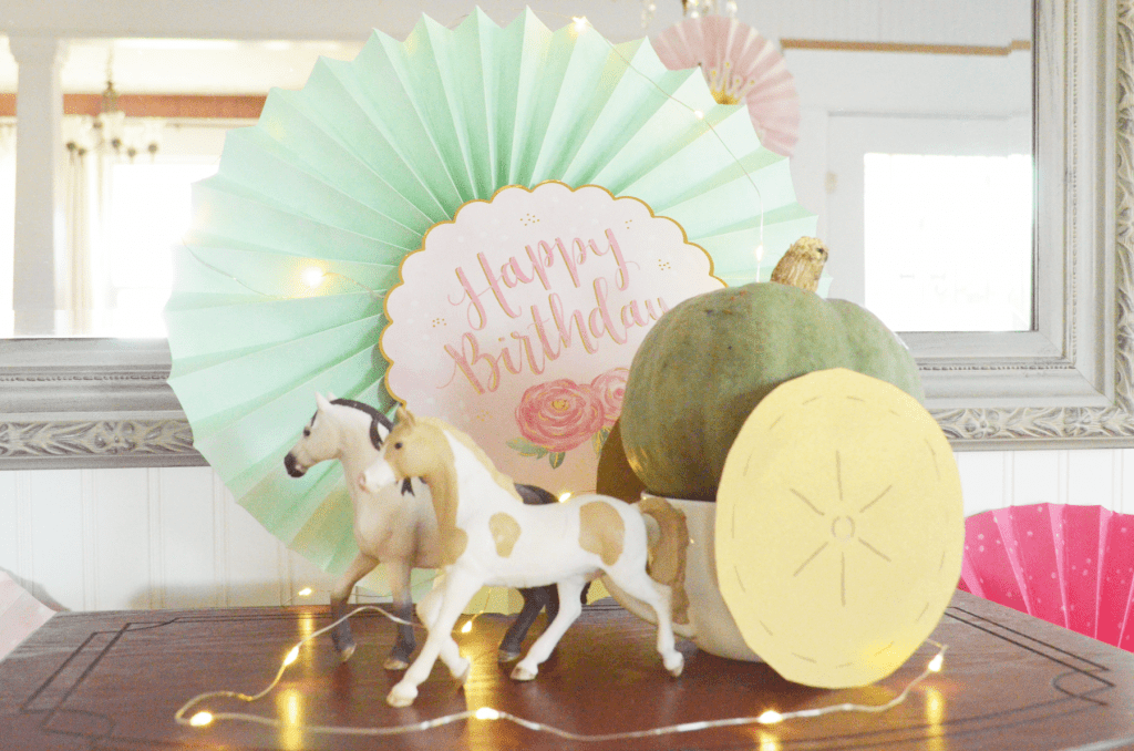 Pumpkin Carriage Birthday Decor