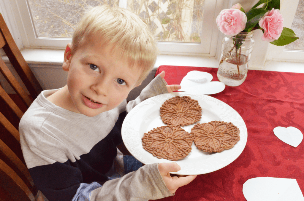 boy with cookies