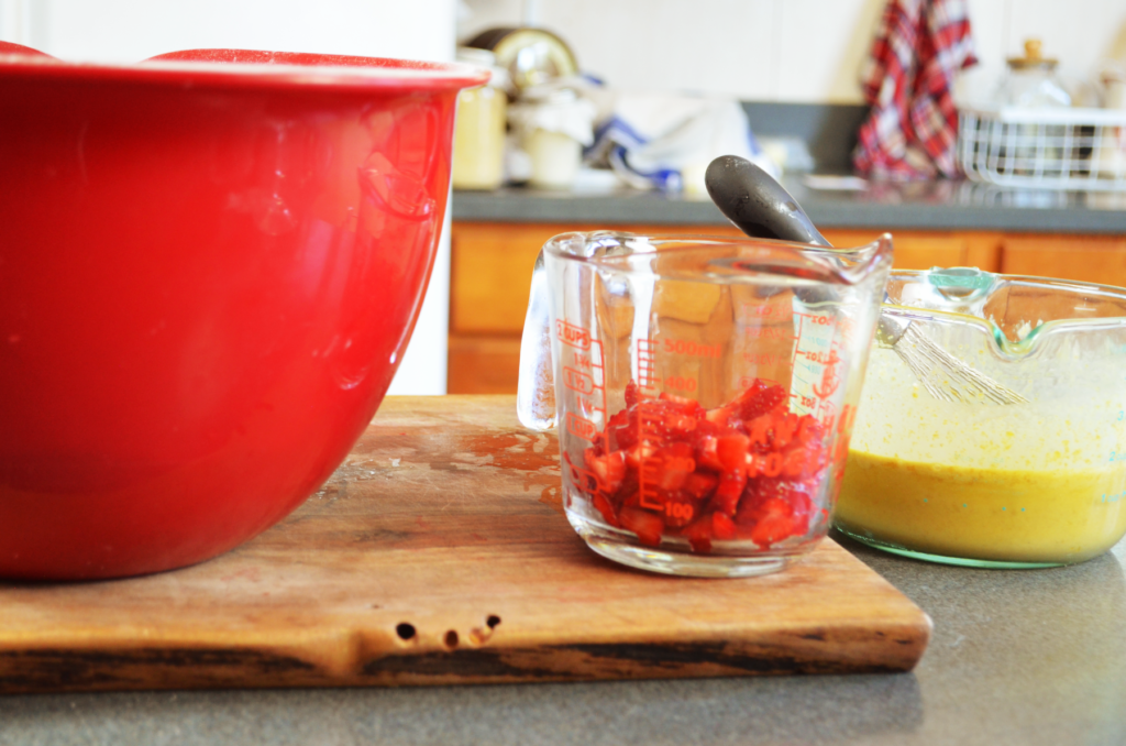 Einkorn Strawberry Scone Recipe in the Iron Pan - Hilltop in the