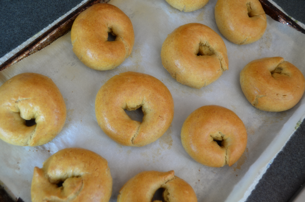 These overnight sourdough bagels are one of the best einkorn flour recipes.