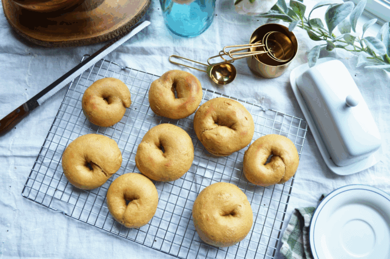 Easy Whole Wheat Sourdough Bagels with Einkorn Flour